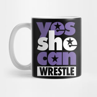 Yes She Can Wrestle Mug